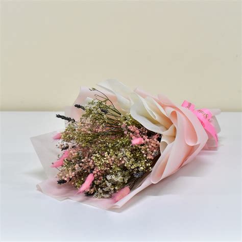 Pink Passion Dried Bouquet Flower Station