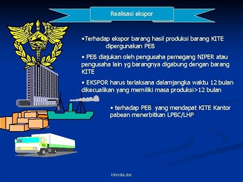 Tata Laksana Kemudahan Impor Tujuan Ekspor Kep Dirjen