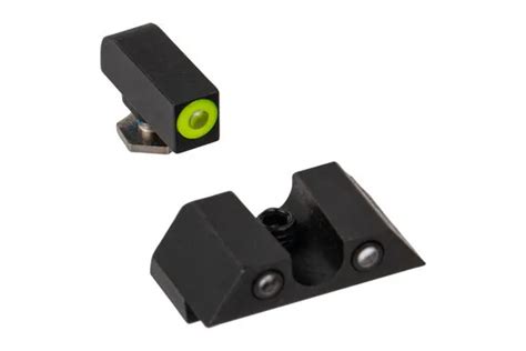 Night Fision Tritium Night Sight Set For Glock 42 43 43x U Notch Yellow Black