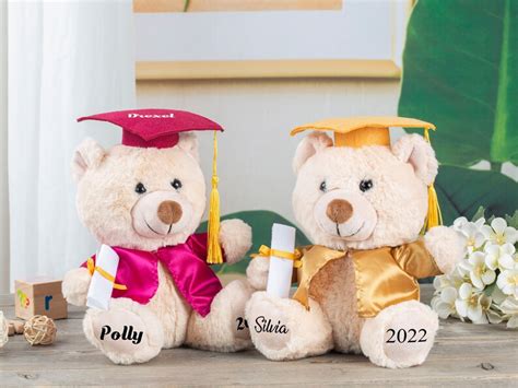 Personalized Graduation Bear Custom Gifts For Grads Etsy