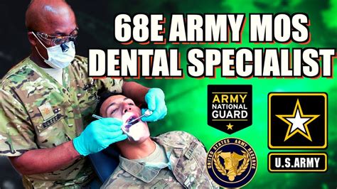 68e Dental Specialist Army Mos What Can You Expect Joining The