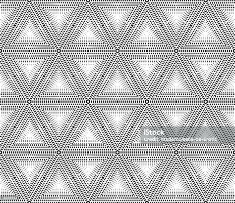 Pola Geometris Mulus Abstrak Dengan Segitiga Dalam Nada Hitam Dan Putih