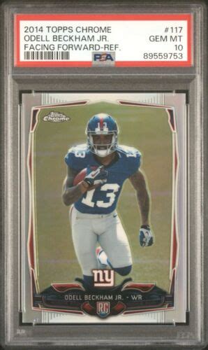 Topps Chrome Odell Beckham Jr Refractor Rookie Rc Psa Gem