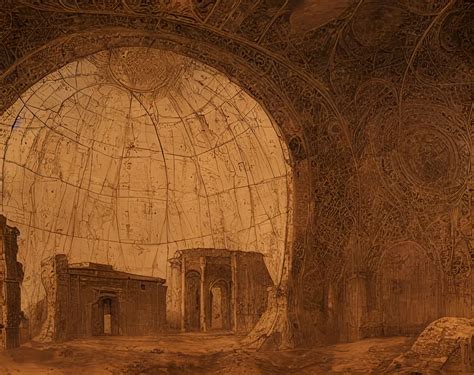 Ruined Dome Observatory Landscape Vittore Carpaccio