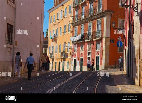 Lisbon. Alfama District. Portugal Stock Photo - Alamy