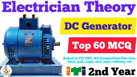 Electrician Theory 2nd Year MCQ DC Generator Top 60 Mcq Electrician