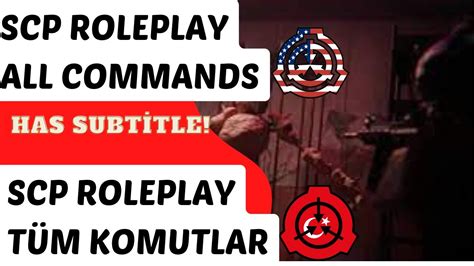 SCP ROLEPLAY TÜM KOMUTLAR ALL COMMAND ROBLOX YouTube