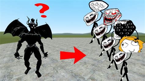 All Super Trollge Vs Cartoon Shin Demon Garrys Mod Sandbox Youtube