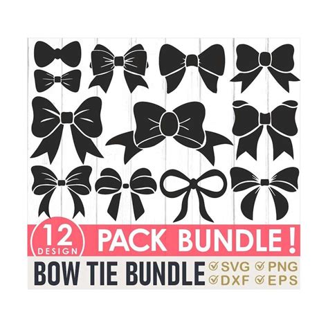 Bow Tie Svg Bundle Bow Tie Cut File Cheer Bow Svg Bow Inspire