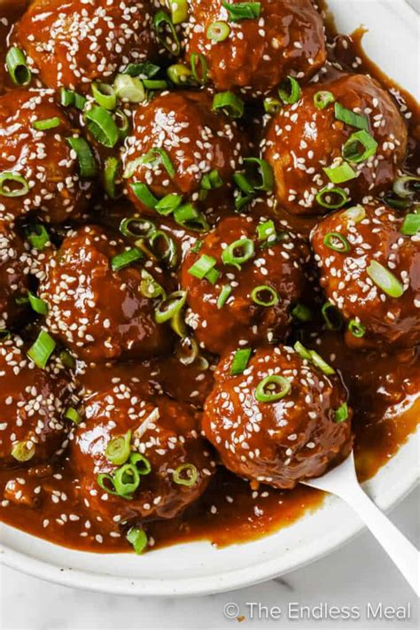 Sweet Hoisin Meatballs The Endless Meal