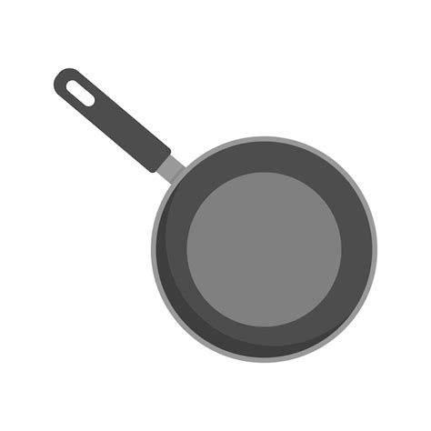 Premium Vector Frying Pan In Top View Kitchen Utensil Design Template