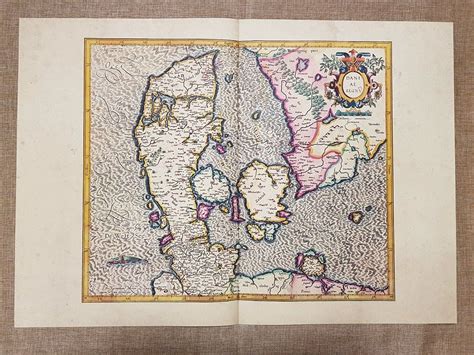 Carta Geografica O Mappa Danimarca Anno Di Mercatore Mercator