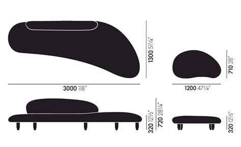 Isamu Noguchi Freeform Sofa Produced By Vitra Hive