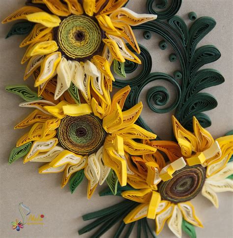 Neli Quilling Art Qulling Card Sunflowers