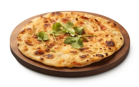 Premium Photo Aloo Paratha Photo On White Background