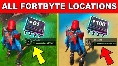 New All Fortbyte Locations Updated Collect All Fortbytes Fortnite Season 9 Fortbyte