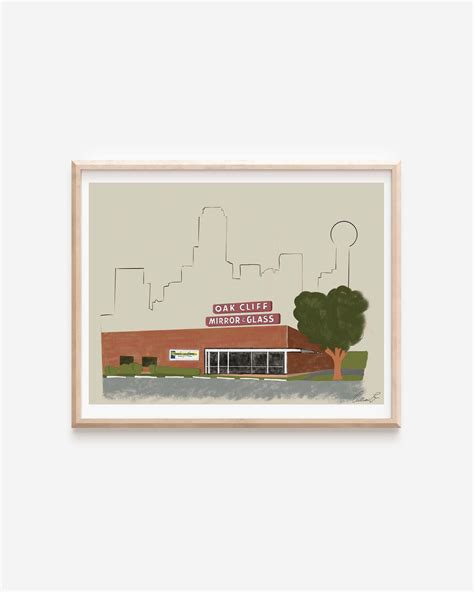 Oak Cliff Art Print Dallas Art Oak Cliff Bishop Arts Dallas Texas ...