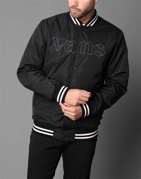 Vans Synthetic Jacket In Black For Men Lyst