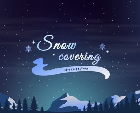 Snow Covering Animated Stream Package/stream Overlay/snow - Etsy