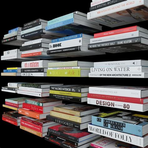 Coffee Table Books - Design and Architecture 3D model | CGTrader