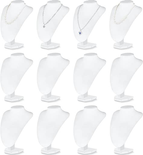 Amazon Huquary 12 Pcs Necklace Stand Display Jewelry Bust Display