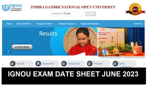 Ignou Date Sheet June Exam June Date Sheet Online