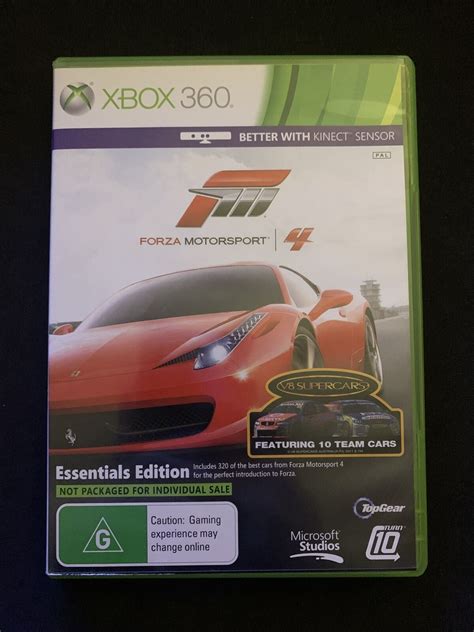 Forza Motorsport 4 Essentials Edition Featuring V8 Supercars Xbox 36 Retro Unit