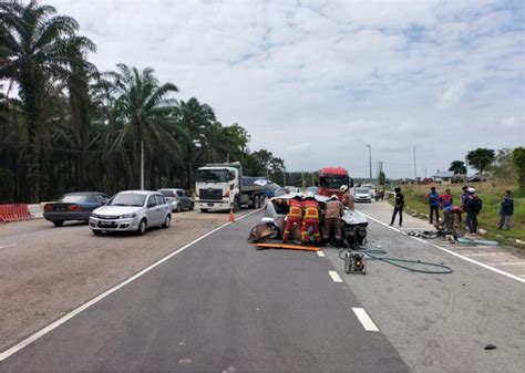 Warga Emas Maut Terlibat Nahas Tiga Kenderaan Motoqar