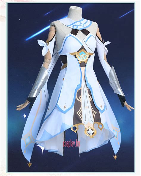 Genshin Impact Traveler Lumine Cosplay Costume Lumine Dress Etsy