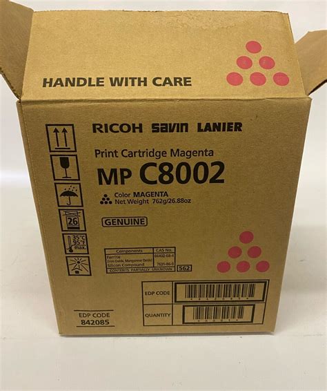 Used New Genuine Ricoh Savin Lanier Print Cartridge MP C8002 MAGENTA