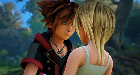 Kingdom Hearts Sora And Namine Kissing