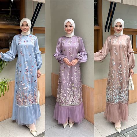 Jual ANKARA DRESS BAJU LEBARAN MEDINA DRESS DRESS KONDANGAN