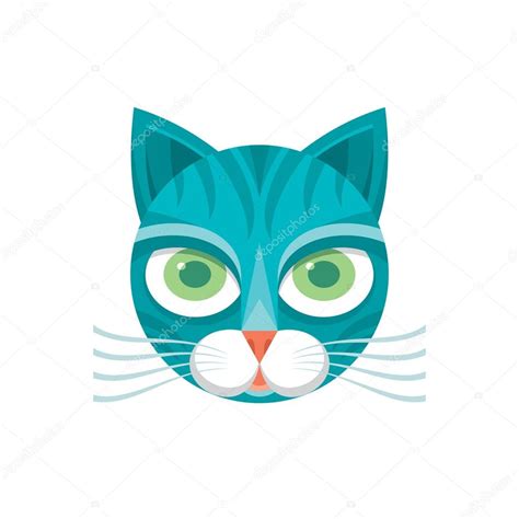 Cat Head Vector Sign Illustration Cat Logo Cat Animal Symbol Cat