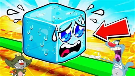 OBBY BUT ICE CUBE ROBLOX GAME OGGY AND JACK Hindi Voice YouTube