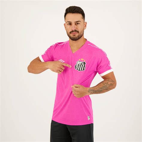 Camisa Umbro Santos Outubro Rosa Futfanatics