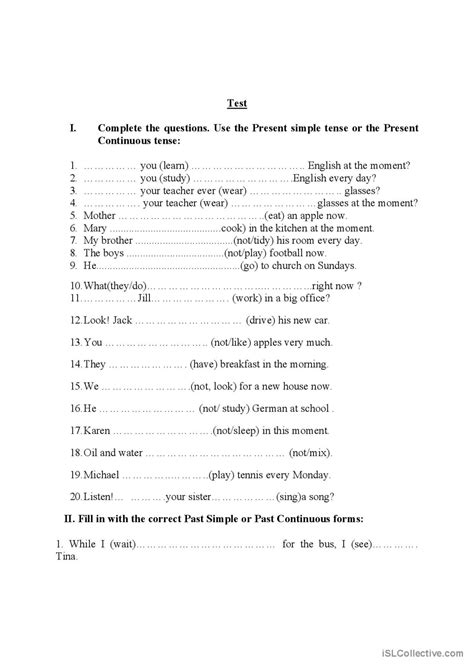 Complex Test English Esl Worksheets Pdf Doc