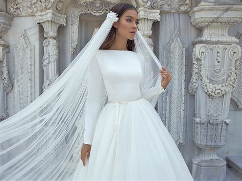 Simple Wedding Dress With Sleeves Dresses Images 2022