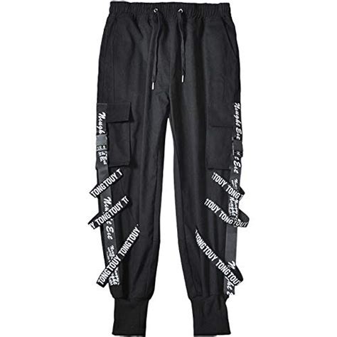 Hello Mrlin Herren Hip Hop Jogger Cargo Pants Techwear Hosen Baggy