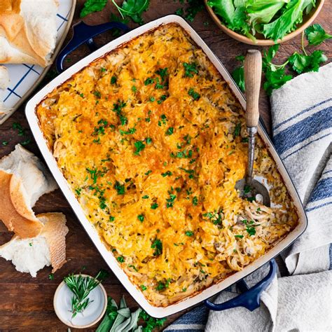 Dump And Bake Cheesy Chicken And Rice Casserole Recipe Cart