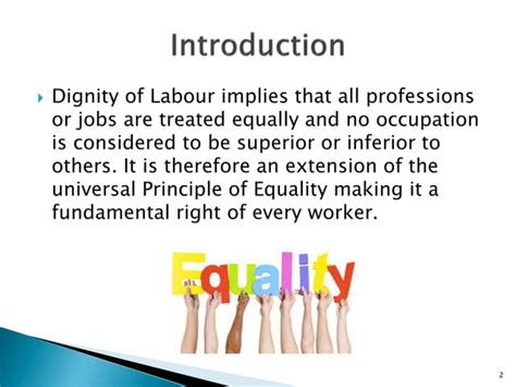 Promoting Dignity Of Labour Ppt Ppt