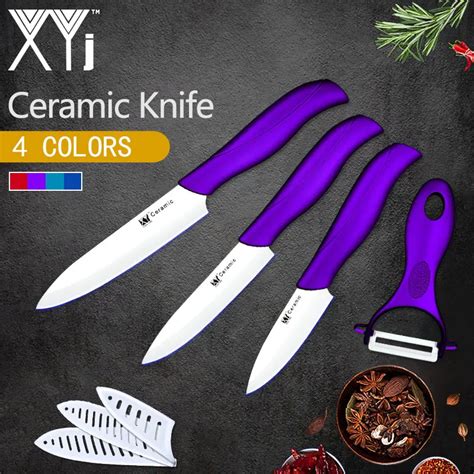 Xyj Kitchen Cooking Ceramic Knife Set Tools Inch Free Gift