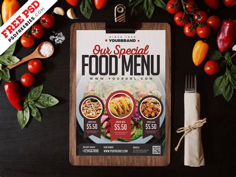 Restaurant Food Menu Card Design PSD :: Behance