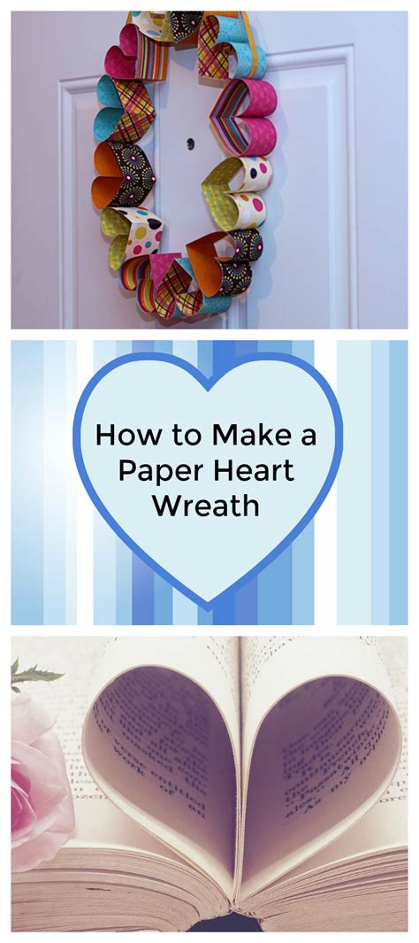 Paper Heart Wreath - The Hybrid Chick