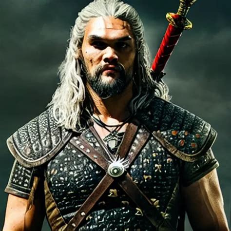 Photo Of Jason Momoa As Witcher From Witcher 2021 Stable