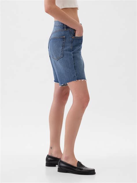 8 Mid Rise 90s Loose Denim Bermuda Shorts Gap