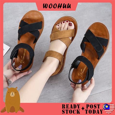 Ready Stock Woohuu Sandal Kasut Wanita High Heel Shoes Perempuan Lady