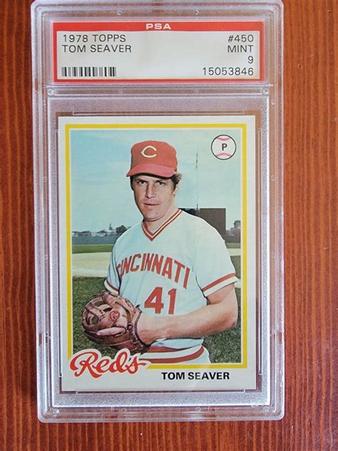 Topps Tom Seaver Cincinnati Reds Hof Psa Mint Ebay