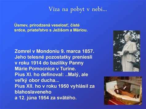 Sv DOMINIK SAVIO ppt stáhnout