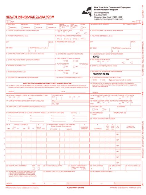 Nyship Claim Form Fill Out Sign Online DocHub