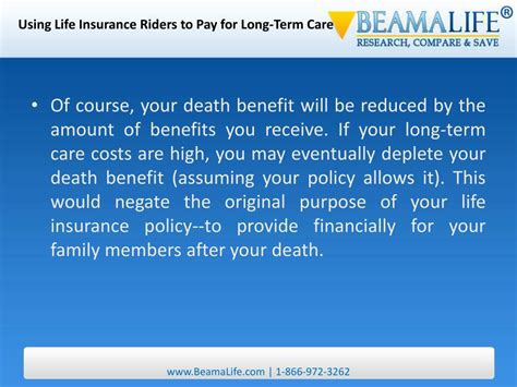 Ppt Using Life Insurance Riders To Pay For Long Term Care Powerpoint